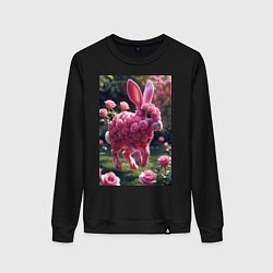 Женский свитшот Кролик из роз
