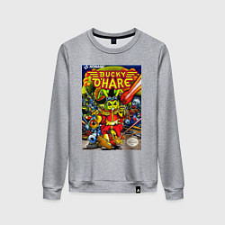 Свитшот хлопковый женский Баки о хэр, цвет: меланж