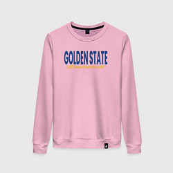 Свитшот хлопковый женский Golden State basketball, цвет: светло-розовый