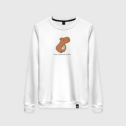 Женский свитшот Капибара правильное питание