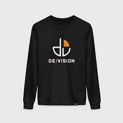 Свитшот хлопковый женский Devision - Circus logo, цвет: черный