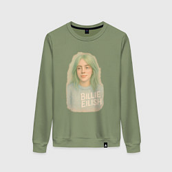 Женский свитшот Билли Айлиш пастельные тона