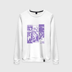 Свитшот хлопковый женский Amphoreus Women, цвет: белый