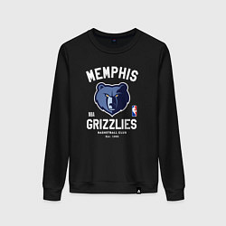 Свитшот хлопковый женский Memphis Grizzlies - NBA team, цвет: черный