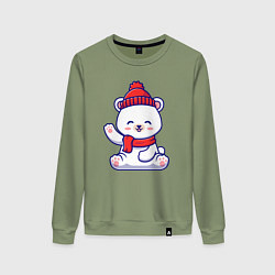 Женский свитшот Hello bear