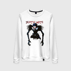 Свитшот хлопковый женский Death Note Ryuk - светлый, цвет: белый