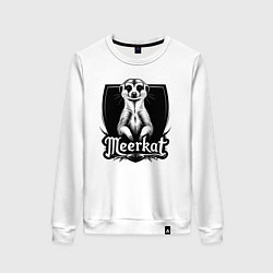 Женский свитшот Сурикат на щите