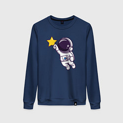 Женский свитшот Звёздный космонавтик