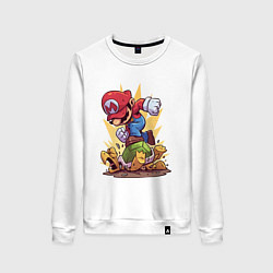 Свитшот хлопковый женский Марио, цвет: белый