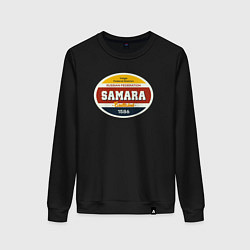 Свитшот хлопковый женский Самара Суперсерия, цвет: черный