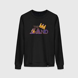 Свитшот хлопковый женский The land, цвет: черный