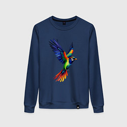 Свитшот хлопковый женский The blue raven, цвет: тёмно-синий