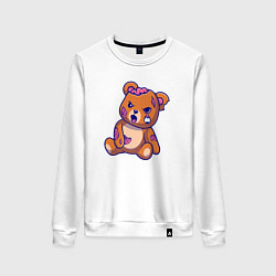 Женский свитшот Мишка зомби