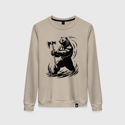 Женский свитшот Медведь-воин Ярославль