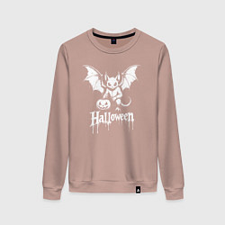 Женский свитшот Хэллоуинская летучая мышь