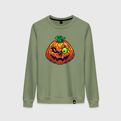 Женский свитшот Тыква на хэллоуин