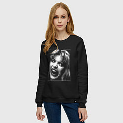 Свитшот хлопковый женский Laura Palmer Doppelganger, цвет: черный — фото 2