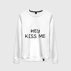Женский свитшот Hey kiss me