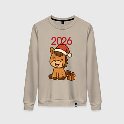 Женский свитшот Лошадка с подарком