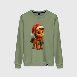 Женский свитшот Новогодняя лошадка 2026