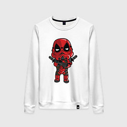 Свитшот хлопковый женский Trooper Deadpool, цвет: белый