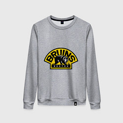 Свитшот хлопковый женский HC Boston Bruins Label, цвет: меланж