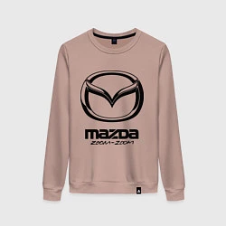 Свитшот хлопковый женский Mazda Zoom-Zoom, цвет: пыльно-розовый