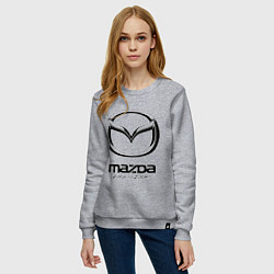 Свитшот хлопковый женский Mazda Zoom-Zoom, цвет: меланж — фото 2