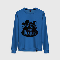 Свитшот хлопковый женский The Beatles Band, цвет: синий