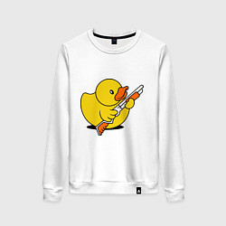 Женский свитшот Утенок с ружъем