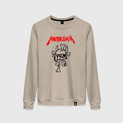 Женский свитшот Metallica: Pushead Skull