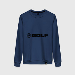 Свитшот хлопковый женский Volkswagen Golf, цвет: тёмно-синий