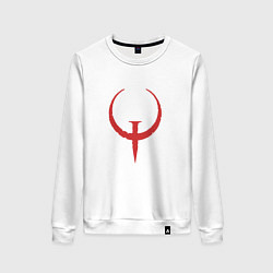 Свитшот хлопковый женский Quake, цвет: белый