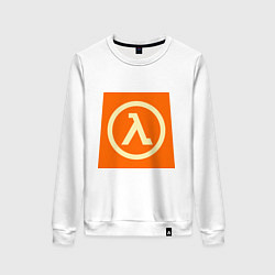 Свитшот хлопковый женский Half-Life, цвет: белый