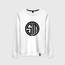 Свитшот хлопковый женский TSM Logo, цвет: белый