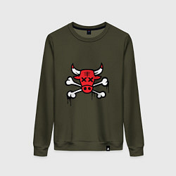 Женский свитшот Chicago Bulls (череп)