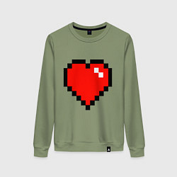 Свитшот хлопковый женский Minecraft Lover, цвет: авокадо