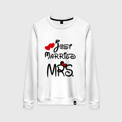 Женский свитшот Just married Mrs