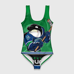 Женский купальник-боди Vancouver Canucks