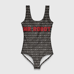 Женский купальник-боди Mr. Robot: Binary code