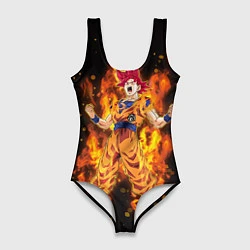 Женский купальник-боди Fire Goku