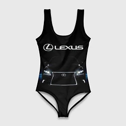 Купальник-боди 3D женский Lexus, цвет: 3D-принт
