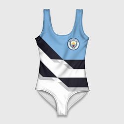 Женский купальник-боди Manchester City FC: White style