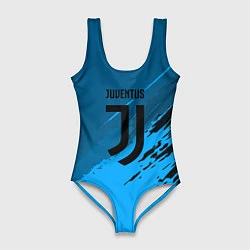 Купальник-боди 3D женский FC Juventus: Abstract style, цвет: 3D-принт