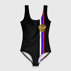 Женский купальник-боди Лента с гербом России