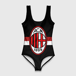 Купальник-боди 3D женский AC Milan 1899, цвет: 3D-принт