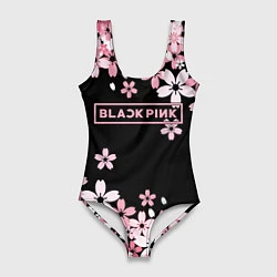 Женский купальник-боди Black Pink: Pink Sakura