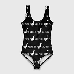 Женский купальник-боди GUSSI: Black Pattern