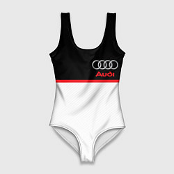Купальник-боди 3D женский AUDI SPORT, цвет: 3D-принт