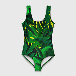 Женский купальник-боди В джунглях